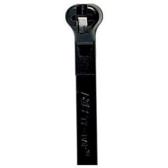 Thomas and Betts - Ty Rap Nylon Cable Tie, 8" x 1/8", Black, 40 lb. 100/Pk