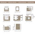 thumbnail image 5 of BERTHMEER 8'x10' Area Rugs for Living Room Bedroom Vintage Brown Red Carpets Kitchen Office Machine Washable Farmhouse Dining Room Oriental Rugs Non Slip Traditional Distressed Rugs, 5 of 8