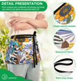 thumbnail image 4 of Yayeee Waist Apron with Pockets for Cooking Waterproof Half Server Aprons, Purple Flowers, 4 of 7