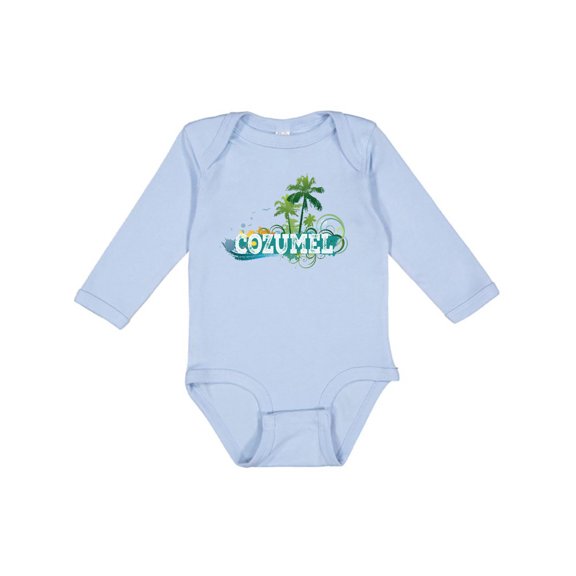 Inktastic Cozumel Mexico Vacation Cruise Boys or Girls Long Sleeve Baby Bodysuit