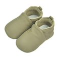 thumbnail image 3 of Hjtefg Toddler Soft-Sole Shoes - Gentle Leather Slippers for Early Movement | Flexible Suede-Bottom Footwear | Breathable Comfort for Little Feet,Color: 1-Khaki Size: 0-6 Months, 3 of 8