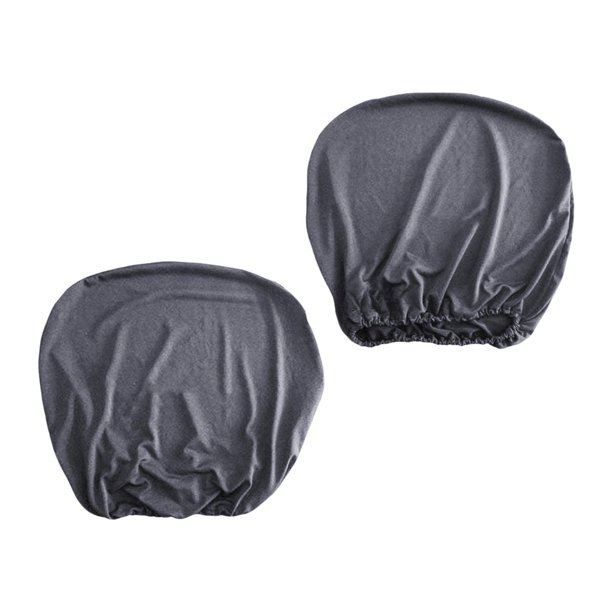 Funda para silla giratoria de oficina, suave, cómoda y antideslizante. Gris oscuro