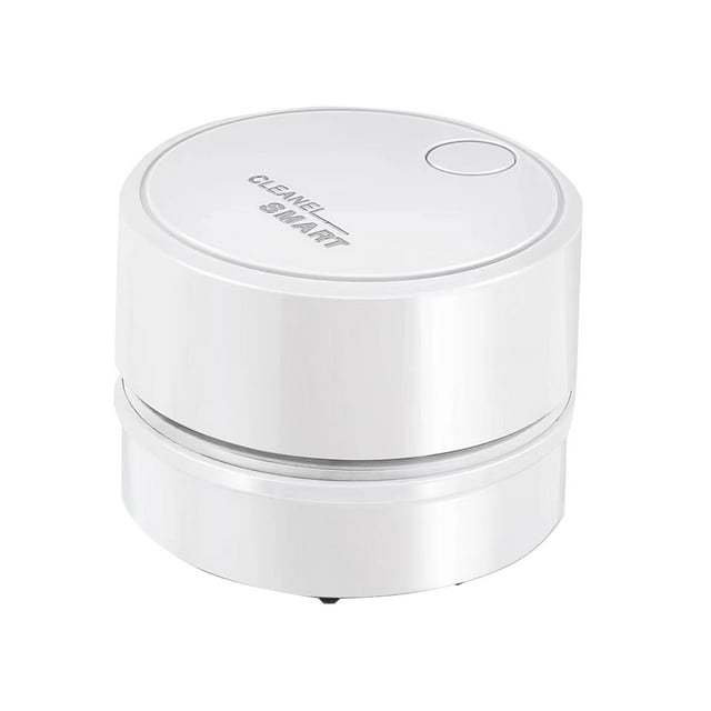 Home Office Desks Mini Desktop Vacuum Cleaner, USB Rechargeable Keyboard Duster, 360 Degree Rotating with Detachable Nozzle, Low Noise High Suction for Car School Cleaning