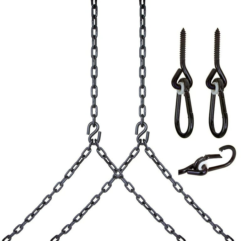Barn-Shed-Play Heavy Duty 700 Lb Black Chains For Porch Swing
