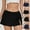 Black, variant on Women's Full Coverage Bikini Bottom - Women's Fashion Solid Color Wrap The Buttocks Fold Draw Rope Bikini Bottoms Swim Shorts - Black Xxl
