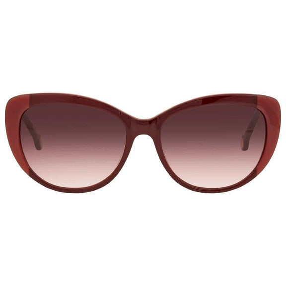Carolina Herrera Rose Gradient Oversized Ladies Sunglasses SHE648 0GEV 55