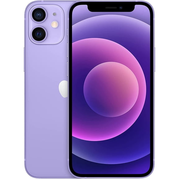 Restored Apple iPhone 12 Mini - AT&T - 128GB Purple (Refurbished)