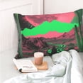 thumbnail image 4 of Yiaed Neon Desert Moon Print Brushed Microfiber Envelope Pillowcases, Standard,Envelope Closure Pillow Cases(No pillow core)-14"x20", 4 of 6