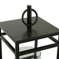 thumbnail image 4 of DecMode Black Metal Decorative Candle Lantern, 4 of 8