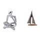 thumbnail image 1 of Conjunto de figuras de lector abstracto Estatua de pensador abstracto Arte Artesanía Decoraciones Figura humana Decoración Estante de oficina Objetos, 1 of 8