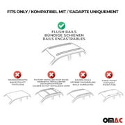 Lockable Roof Racks Luggage Carrier for Opel Crossland X 2017-2024 Alu Gray