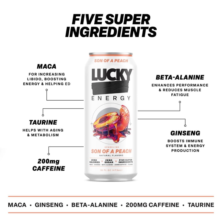 Lucky Energy Sugar Free Variety Pack, 16 fl oz Cans, 12 Pack photo 7