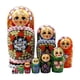 thumbnail image 5 of 10 piezas de muñecas rusas de madera pintadas a mano, regalo de deseos, hermosas muñecas Matryoshka de madera coleccionables para estante, 5 of 9