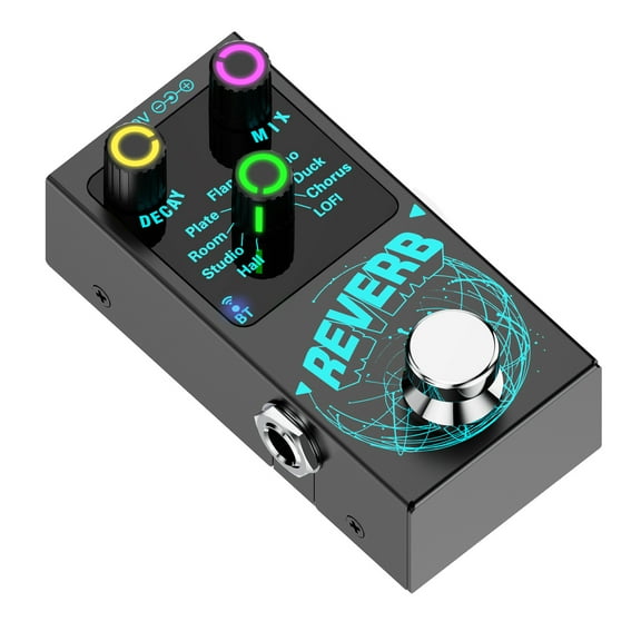 Digital Reverbs Guitar Effect Pedal 9 Modes Guitar Effect Pedal Guitar Reverbs Effector Single Block Reverbs Effector