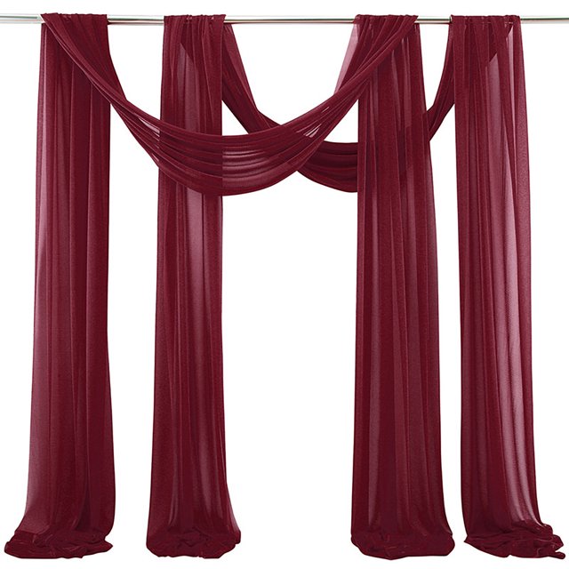 LCXmlly Ensemble de Rideaux de Fond pour Poêle à Rôtir (2 Pcs) Paillettes Résistant à la Décoloration Sans Plis Doux Élégant Décoration de Mariage Extérieure