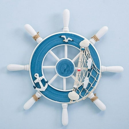 

ZDMATHE Sailboat Wind Chime Pendant Wall-mounted Brand Ocean Starfish Metal Pipe Retro Mediterranean Home Decoration