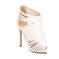 thumbnail image 1 of Liliana Nikia-9 Leatherette Caged Peep Toe Cutout Stiletto Sandal, 1 of 5