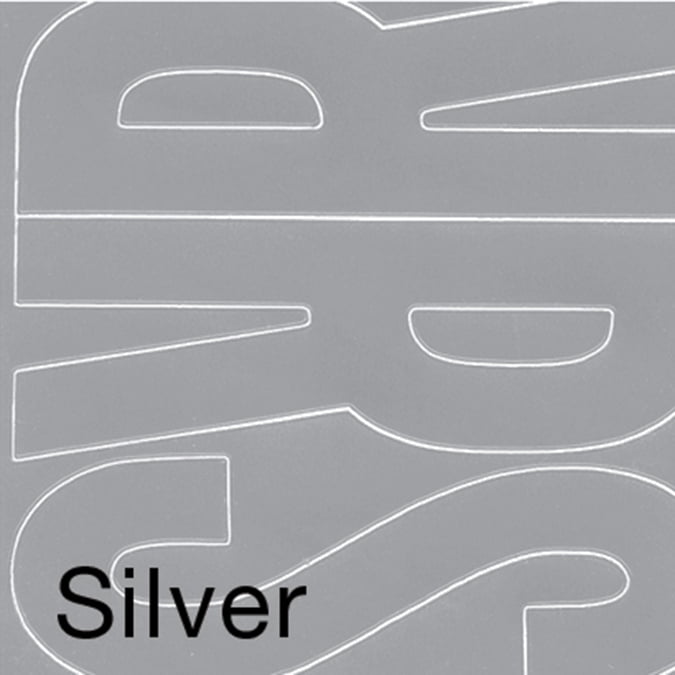 Permanent Adhesive Vinyl Letters 4" 95/PkgSilver Walmart Canada