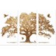 thumbnail image 1 of Calcomanía de transferencia para muebles y manualidades, 15 x 30 cm, diseño de árbol dorado, incluye espátula (3 unidades), resistente al agua y a los rayos UV., 1 of 9