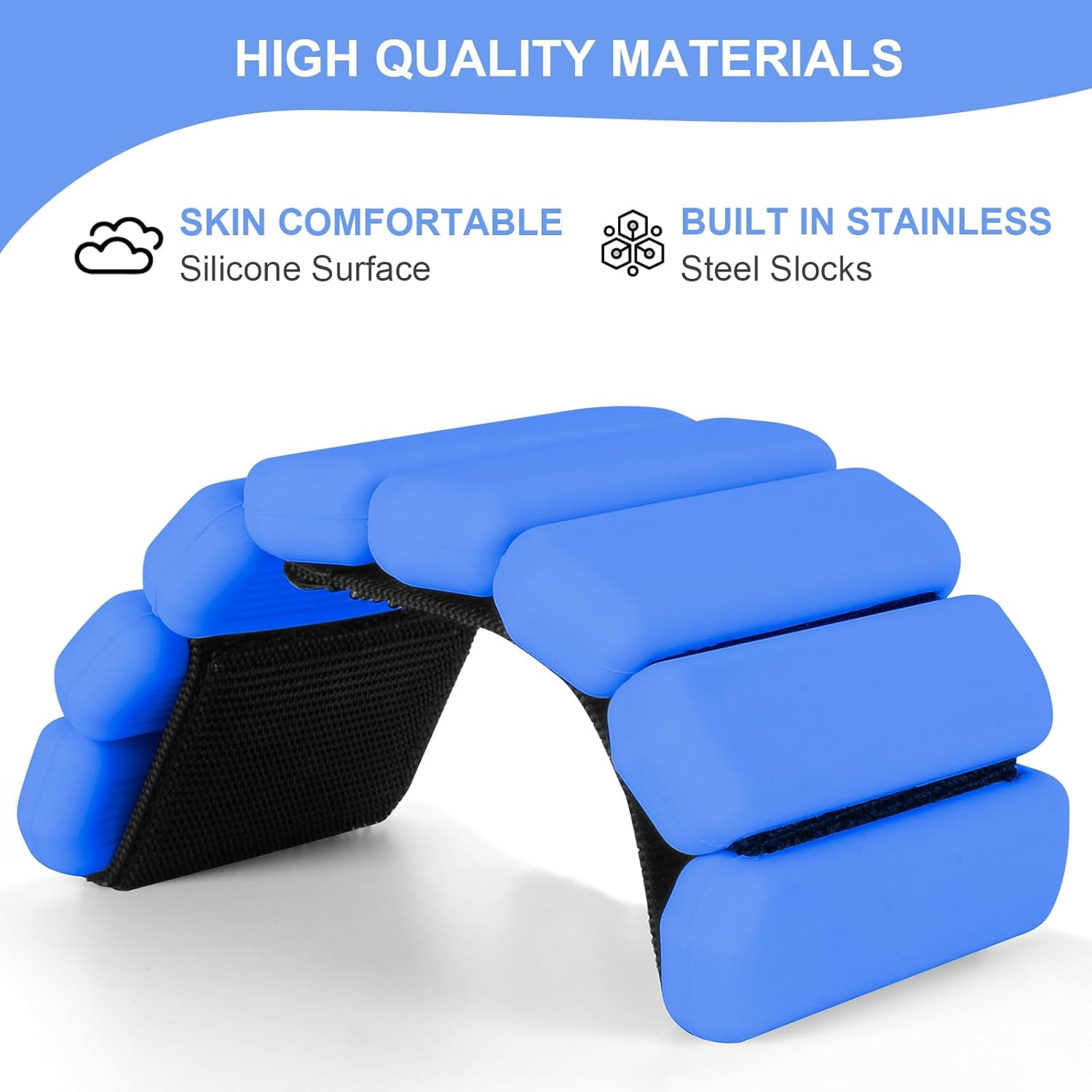 Wrist Weights Set of 2(1Lbs Each), Adjustable Wrist and Ankle Weights for Women and Men, Wearable Arm & Leg Weights Set for Walking, Yoga, Swimming, Cardio, Aerobics, Gym