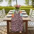 thumbnail image 4 of Table Runners 70 Inches Long Dress Scarves, Pink Black Farmhouse Coffee/Dining/Kitchen Table Decor, Holiday Table Runner, Elegant Modern Abstract Art Luxury 13x70 Inch, 4 of 9