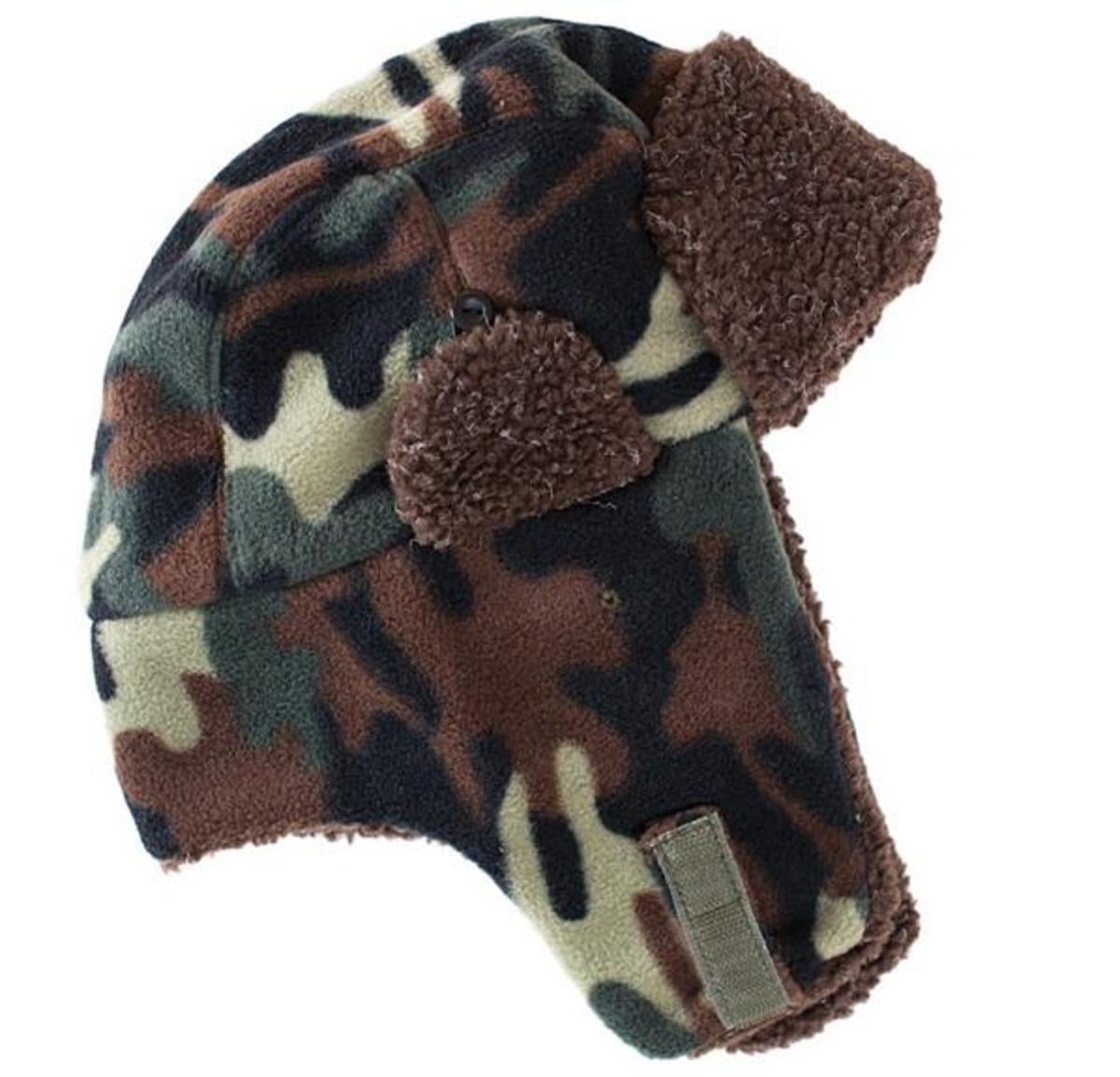 Artex Polar Fleece Camo Aviator Hat 