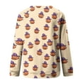 thumbnail image 3 of Uootdi Halloween Shirts for Women Plus Size Long Sleeve Tops Funny Witchy Pumpkin Ghost Graphic Gift Tees Cotton Crewneck Blouse s, 3 of 5