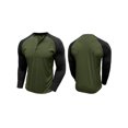 thumbnail image 2 of SUNSIOM Men's Spring Autumn Casual T-shirts Long Sleeve Round Neck Contrast Color Button Up Tops, 2 of 7