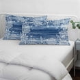 thumbnail image 4 of Blue Coastal Throw Pillow Cover 20 x 26 Inch Decorative Pillow Cover Summer Ocean Sea Waves Starfish Corals Lumbar Pillowcase Seasonal Rectangle Cushion Case for Couch Sofa Bed Living Room, 4 of 9
