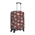 thumbnail image 3 of Daiia Mountain Adventure Badges Luggage Cover, Thickened Washable Travel Luggage Covers, Elastic Unique Baggage Covers for 18-20 inch Luggage-X-Large, 3 of 9