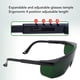 thumbnail image 4 of Gafas De Seguridad Para Láser IPL, 200-2000 Nm UV400, Protección Ocular A Prueba De Niebla, Gafas Láser, 4 Longitudes Ajustables Para Experimentos ópticos, 4 of 7