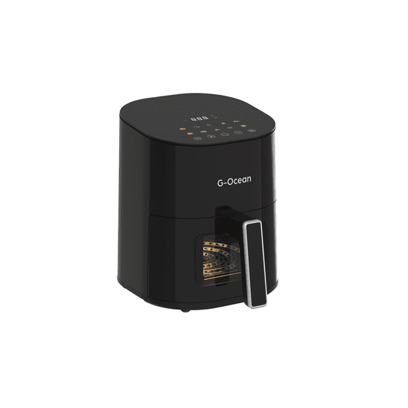 Air Fryer, 4.8 Quart Smart Air Fryer, 10-in-1 Functions - Air Fry, Roast, Reheat, Dehydrate, Bake, Steam, and More, 400°F Max Temperature, Black
