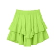 thumbnail image 6 of TaTaai Women's Tennis Skirt for Women Solid Color Elastic Waist Bohemian Ruffle Tiered High Waisted Mini Skirt for Sports Daily Gift, 6 of 7