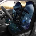 thumbnail image 2 of ZHANZZK Set of 2 Car Seat Covers Night Scenery with Cottage Universal Auto Front Seats Protector Fits for Car,SUV Sedan,Truck, 2 of 4