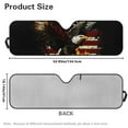 thumbnail image 6 of Uorisanigo Windshield Sun Shade Compatible with Wrangler, Compass, Gladiator & Renegade, Foldable Windshield Sunshade Sun Visor Blocks UV Rays, Bald Eagle American Flag, 6 of 7