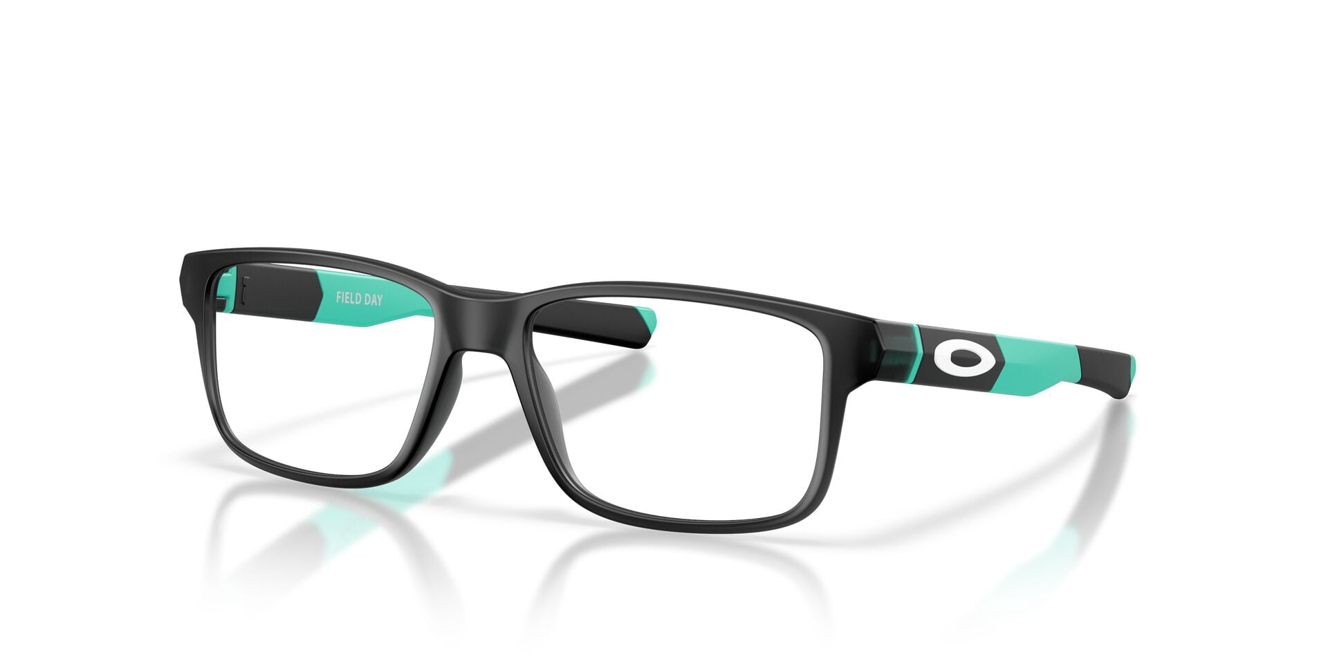 Oakley Kids' Rectangular Field Day Eyeglasses, Black Ink, 48mm Frame