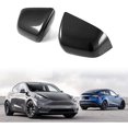 thumbnail image 2 of Cubierta de espejo retrovisor de fibra de coche, tapas de marco para Model Y 2021, 2 of 5