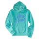thumbnail image 2 of Aeropostale Womens Foil Script Sudadera con Capucha, Verde, Pequeño Aeropostale Sudadera, 2 of 2