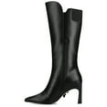 thumbnail image 3 of Journee Womens Dolly Stiletto Heel Knee High Pointed Toe Tassel Comfort Boots, 3 of 9