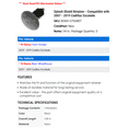 thumbnail image 2 of Splash Shield Retainer - Compatible with 2007 - 2019 Cadillac Escalade 2008 2009 2010 2011 2012 2013 2014 2015 2016 2017 2018, 2 of 2