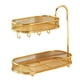 thumbnail image 3 of Organizador de encimera para baño, soporte para cosméticos, estante de pie de 2 niveles, organizador de maquillaje para tocador de baño o cocina Oro, 3 of 9