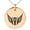 Rose, variant on Stainless Steel Greek Mythology Pegasus Engraved Small Medallion Circle Charm Pendant Necklace