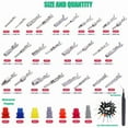 thumbnail image 4 of 535PCS 26Type Pins Connector Kit,Car Electrical Wire Connector Pins Terminal 1-3.5mm Auto，0k451, 4 of 6