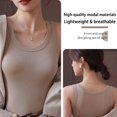 thumbnail image 2 of Womens Tank Top for Women Ribbed Sleeveless Racerback U Neck Sapghetti Strap Cropped Tops Camisole Knit  Y2k Tops, 2 of 7
