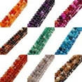 thumbnail image 2 of HOOUN Multicolor 4/6/8/610/12MM Natural Stripe Agate Beads Stone Loose Spacer Beads-Black-8mm【96pcs/76g】, 2 of 9