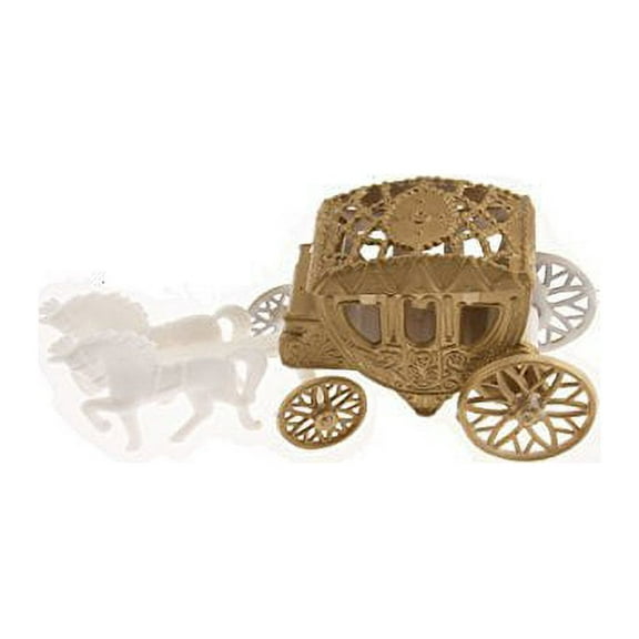 12 Cinderella Coach Wedding Carriage Favor Plastic Gold