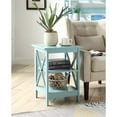 thumbnail image 2 of Convenience Concepts Oxford Square End Table in Sea Foam Green Wood Finish, 2 of 9