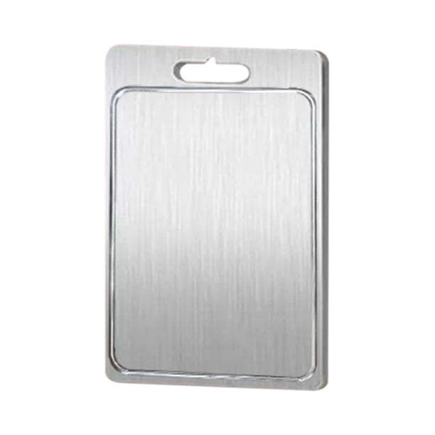 Xihbxyly oferta de hoy Tablas de cortar para cocina Tabla de cortar acero inoxidable 304 Tablas de cortar de doble cara de primera calidad para lavavajillas Carne Frutas y verduras
