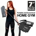 thumbnail image 3 of Super Exercise Band USA X HEAVY Strength Black 7 ft. Long. Latex Free Resistance Band. Door Anchor, Carry Pouch, E-book, and iPhone App included., 3 of 7