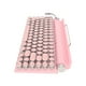 thumbnail image 3 of Teclado mecánico Bling Bling para máquina de escribir 83 Teclas interruptor azul Bluetooth 5.0 color rosa, 3 of 12